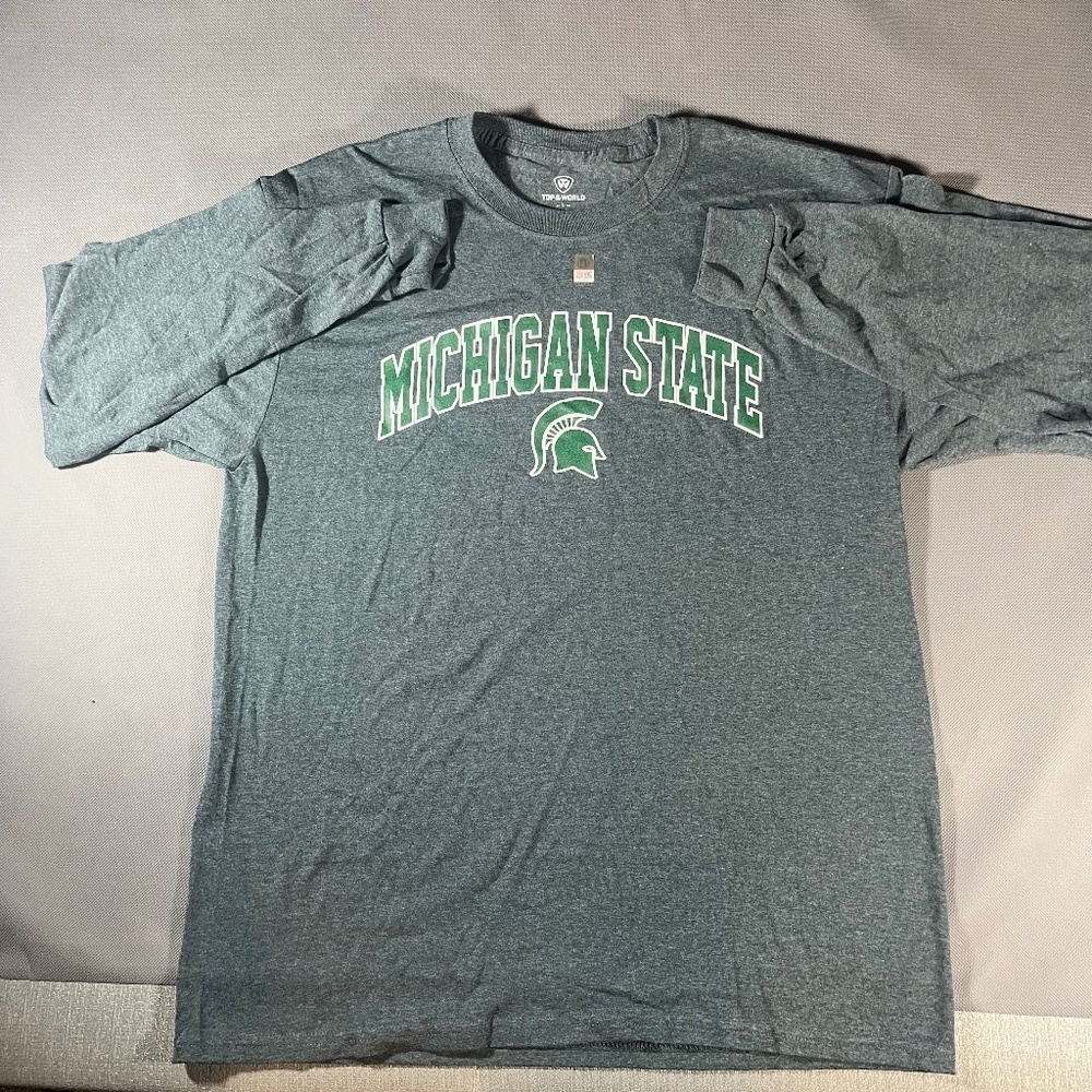 Men’s Michigan State Long Sleeve T Shirt Size Large Brand New Tee